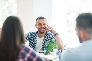 Man explains rehab admissions to clients