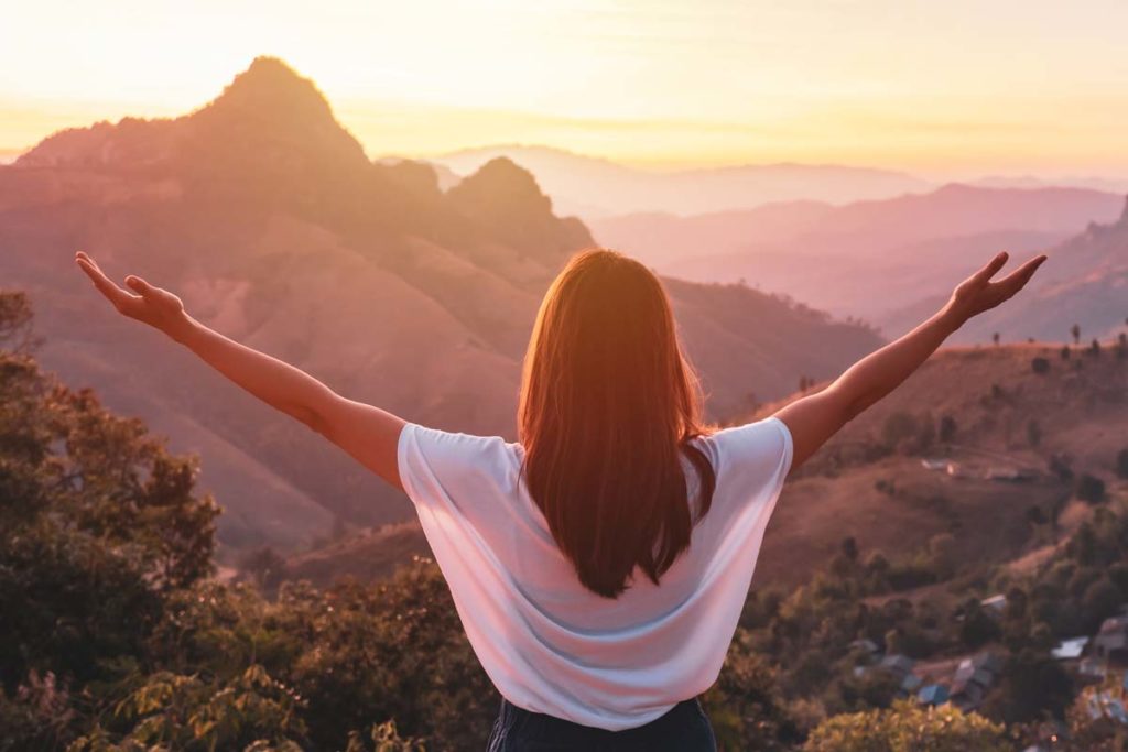 woman going through life coaching for recovery