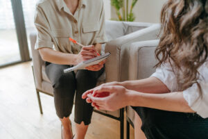 person in session for personality disorder treatment