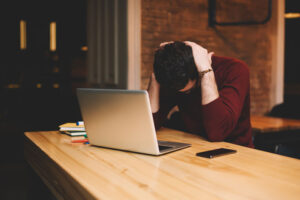 A man thinking about porn addiction recovery