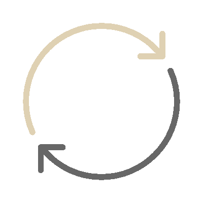 Circular refresh icon with arrows
